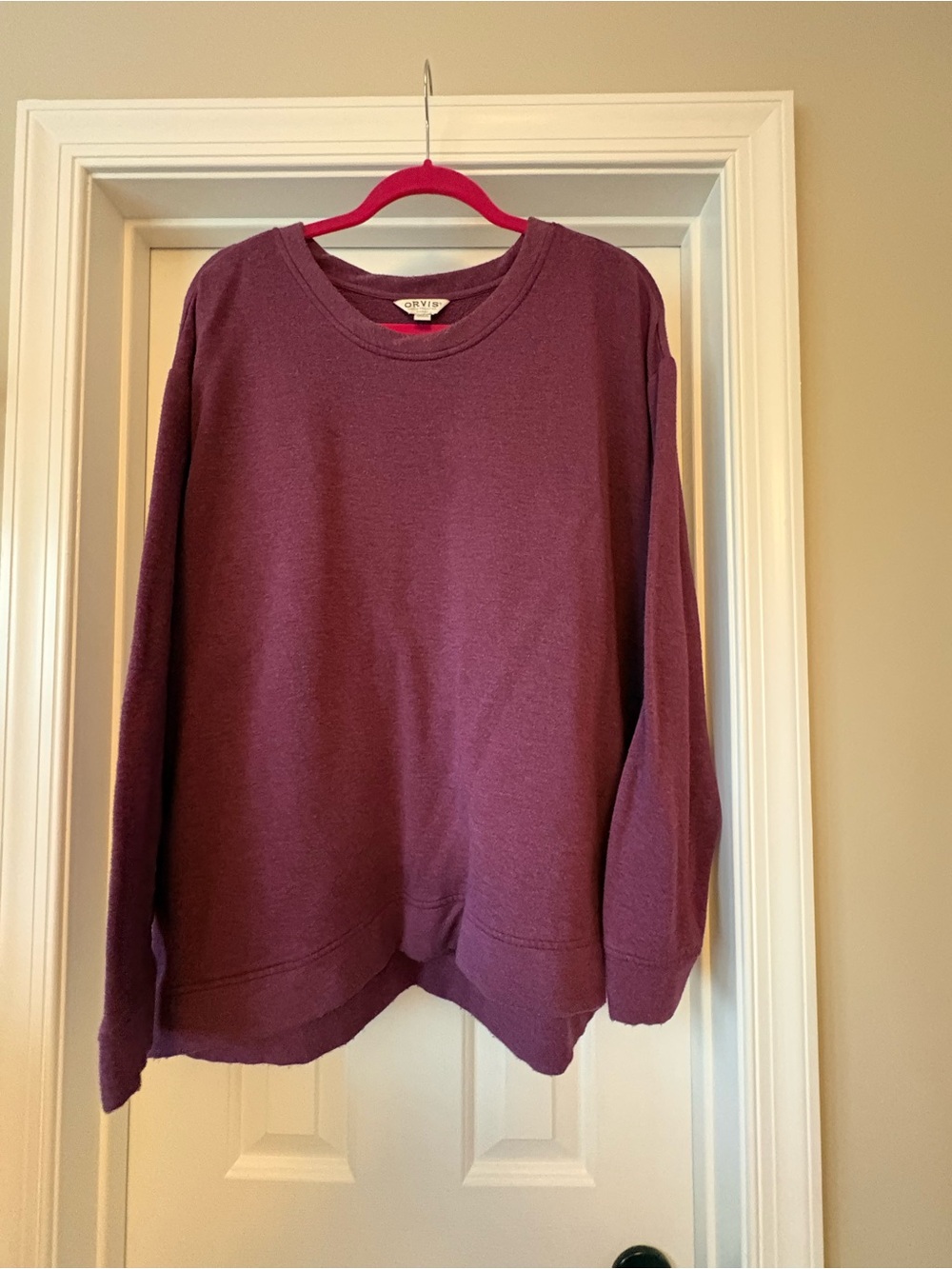 Orvis Plum and Army Green Crewneck Sweatshirt (2 for price of one